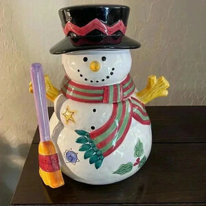 Vintage “The Sweet Shoppe Christmas” by Sango Cookie Jar ~Mint~